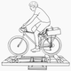 man on bicycle diagram